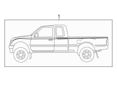 BODY/STRIPE TAPE for 1996 Toyota Tacoma #3