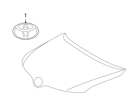 BODY/EXTERIOR TRIM - HOOD for 2012 Toyota Venza #1