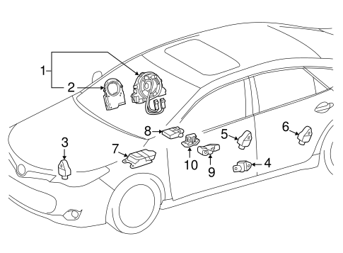 ELECTRICAL/AIR BAG COMPONENTS for 2015 Toyota Avalon #1