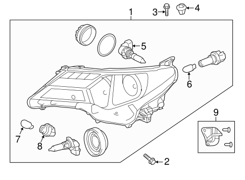 ELECTRICAL/BULBS - CHASSIS for 2015 Toyota RAV4 #1