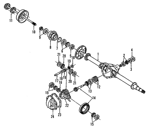 Universals & Rear Axle/Rear Axle for 1989 Chevrolet C3500 #4