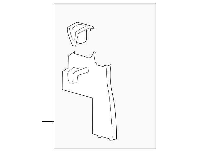 CK4Z-6124347-CB Деталь FRONT MOLDING, LEFT
