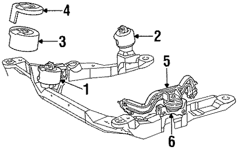 Taurus ENGINE & TRANS MOUNTING 3