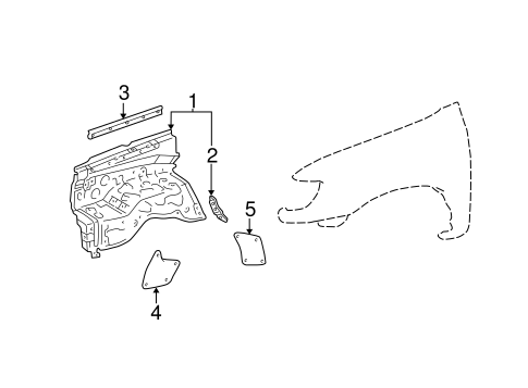 BODY/INNER COMPONENTS for 2004 Toyota Tundra #2