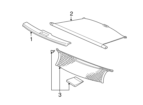 Sable INTERIOR TRIM - REAR BODY
