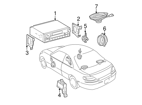 BODY/SOUND SYSTEM for 2000 Toyota Solara #1