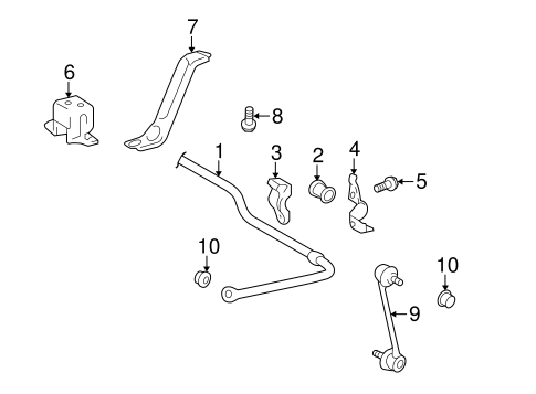 REAR SUSPENSION/STABILIZER BAR & COMPONENTS for 2015 Toyota Venza #2
