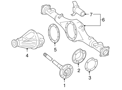 REAR SUSPENSION/AXLE & DIFFERENTIAL for 2013 Toyota Tacoma #2