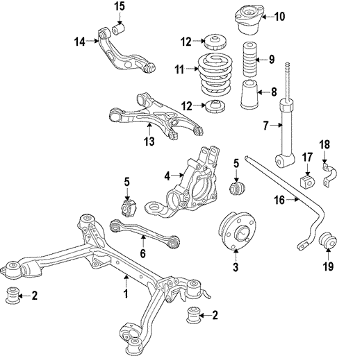Rear Suspension for 2016 Audi Q5 #1