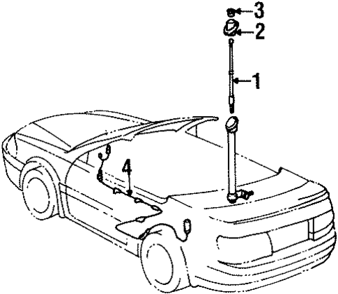 ELECTRICAL/ANTENNA & RADIO for 1997 Toyota Paseo #2