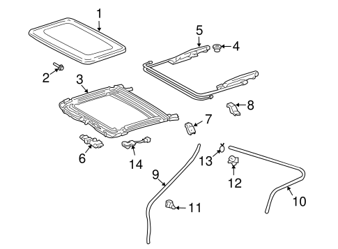 BODY/SUNROOF for 2004 Toyota Celica #1