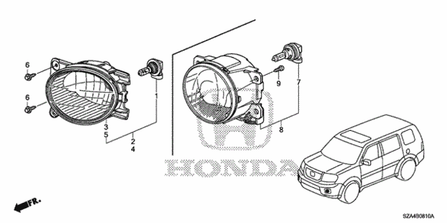 Foglight for 2010 Honda Pilot #0