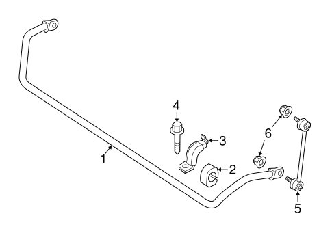 Stabilizer Bar & Components for 2018 Smart Fortwo #0