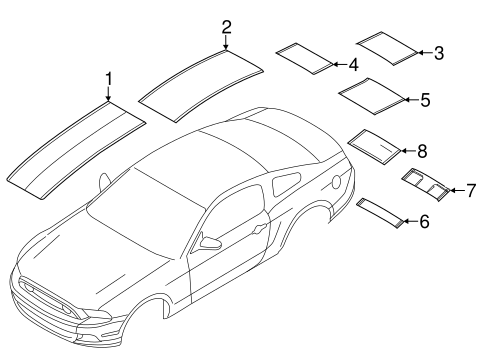 Body/Stripe Tape for 2014 Ford Mustang #1