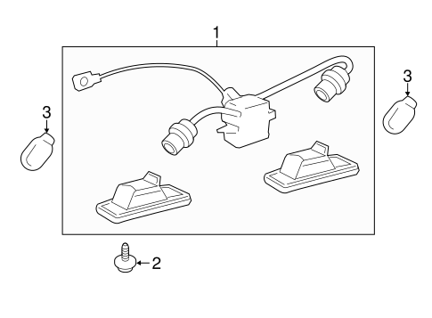 License Lamps for 2011 Chevrolet Cruze #0