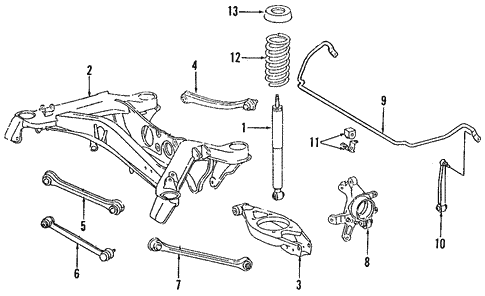 Torque Arm for 1987 Mercedes-Benz 260 E #0