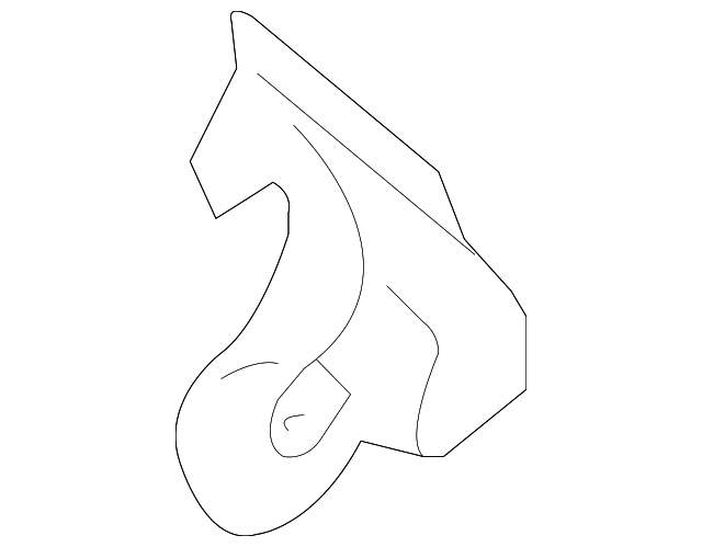 32009244 Деталь UPPER QTR TRIM BRACKET, LEFT