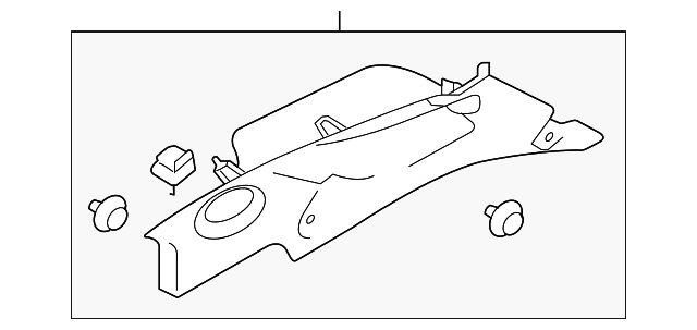 32009656 Деталь UPPER QTR TRIM, RIGHT