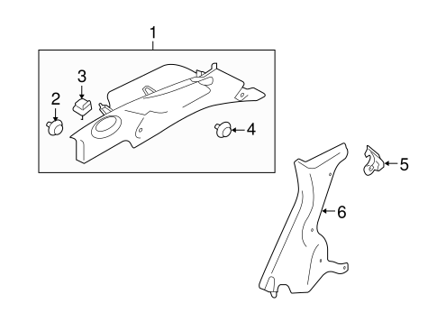 9-2X INTERIOR TRIM - QUARTER PANELS