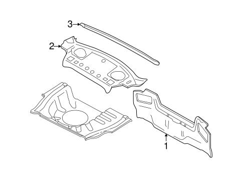 Rear Body for 2001 Subaru Impreza #0