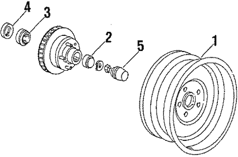 Wheels for 1986 Pontiac T1000 #0