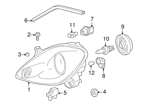 ELECTRICAL/HEADLAMP COMPONENTS for 2000 Toyota MR2 Spyder #1