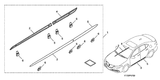 Lower Door Garnish (Chrome) for 2020 Acura TLX #0