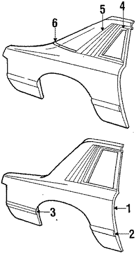 Mustang EXTERIOR TRIM - QUARTER PANEL 2