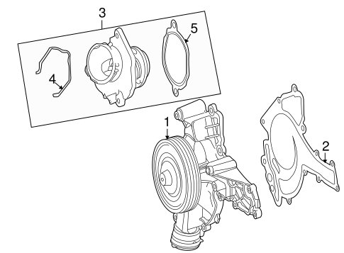 Water Pump for 2009 Mercedes-Benz CLS 550 #0