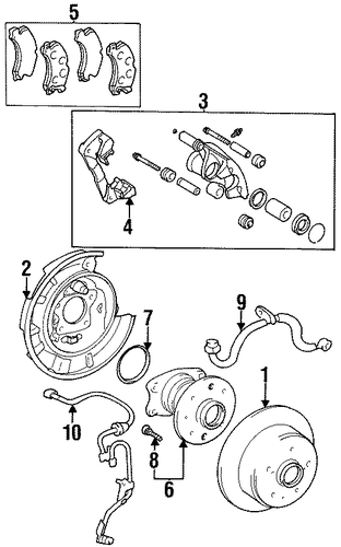 BRAKES/ANTI-LOCK BRAKES for 1999 Toyota Avalon #2