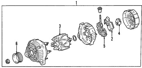 ELECTRICAL/ALTERNATOR for 2001 Toyota Highlander #2