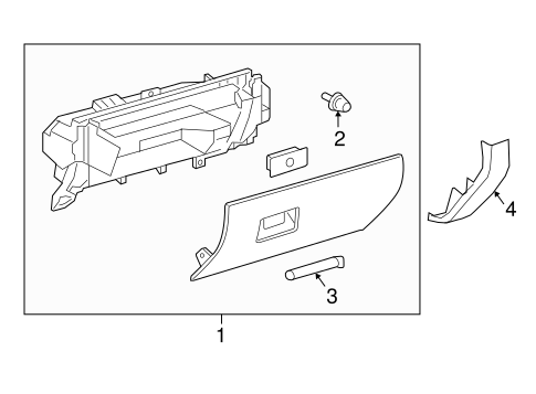 BODY/GLOVE BOX for 2016 Toyota Tacoma #1