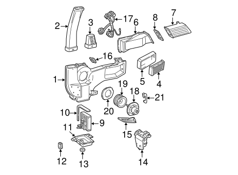 HVAC/Heater for 1998 Ford E-250 Econoline #2