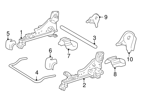 BODY/TRACKS & COMPONENTS for 2002 Toyota Tundra #4