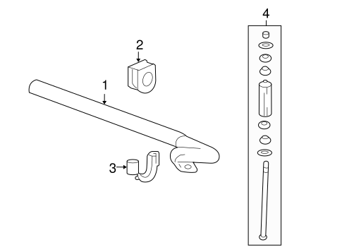 Sierra 1500 STABILIZER BAR & COMPONENTS