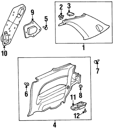 OEM Honda 84131-S30-A00ZA - Upper Quarter Trim OEM Honda 84131-S30-A00ZA - Upper Quarter Trim