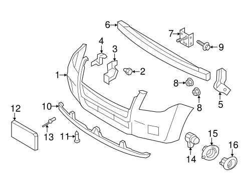 Mariner BUMPER & COMPONENTS - FRONT