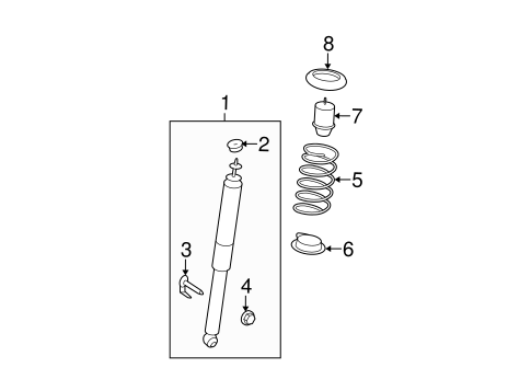 Rear Suspension/Shocks & Components for 2009 Ford Edge #2