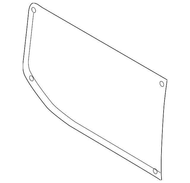 EK4Z-6129710-B Деталь SIDE GLASS, RIGHT