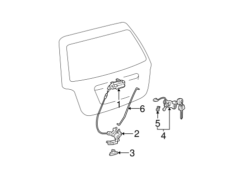 BODY/LOCK & HARDWARE for 2007 Toyota Highlander #2