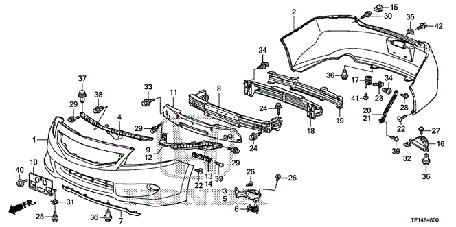 Interior/Bumper/Bumpers for 2012 Honda ACCORD COUPE #1