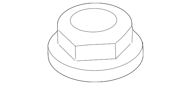 WHT-004-985 TOP NUT, LEFT