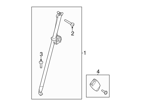 Electrical/Second Row Seat Belts for 2013 Ford Explorer #3