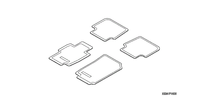 ACCESSORIES/FLOOR MATS (PREMIUM) for 2003 Honda ACCORD COUPE #1