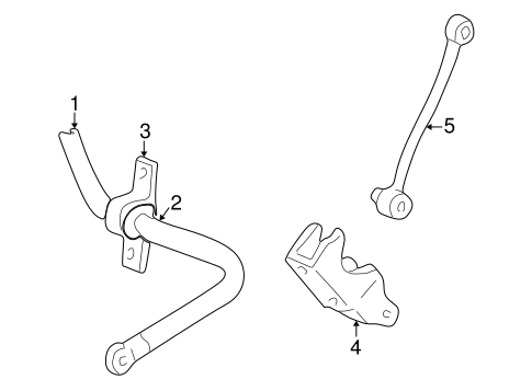 Stabilizer Bar & Components for 2004 Ford Excursion #0