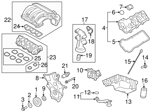 Police Interceptor Sedan ENGINE PARTS