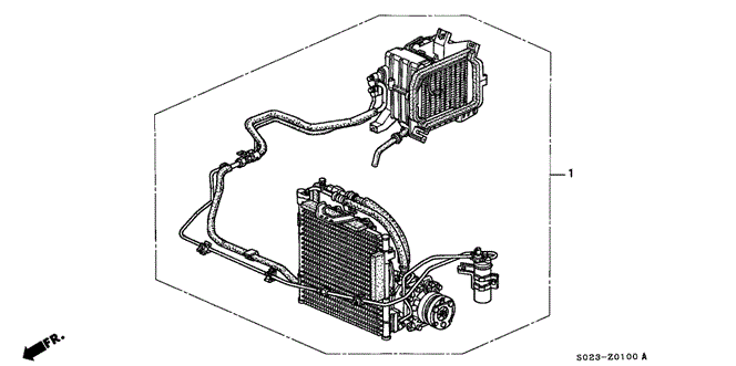 BODY / AIR CONDITIONING/A/C KIT for 2000 Honda CIVIC COUPE #1