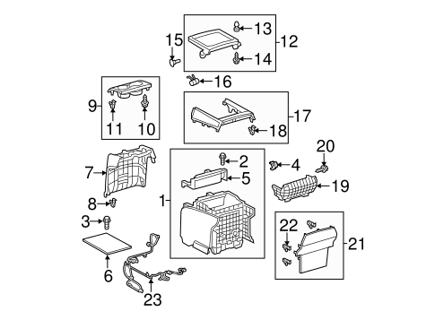 BODY/CENTER CONSOLE for 2014 Toyota Sienna #3