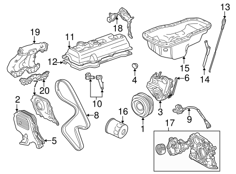 ENGINE/ENGINE PARTS for 1997 Toyota Camry #1