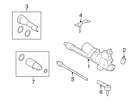 Mariner STEERING GEAR & LINKAGE 2